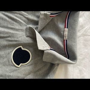 AUTHENTIC MONCLER GREY POLO